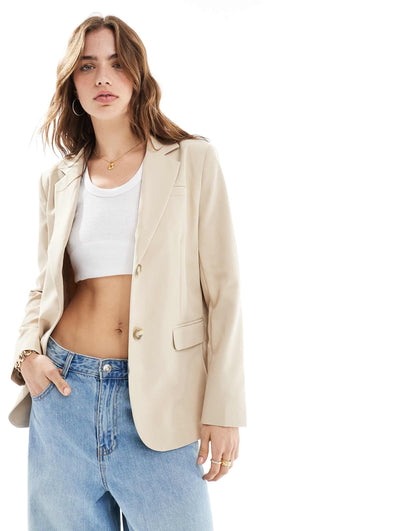 Oversized Single Breasted Blazer