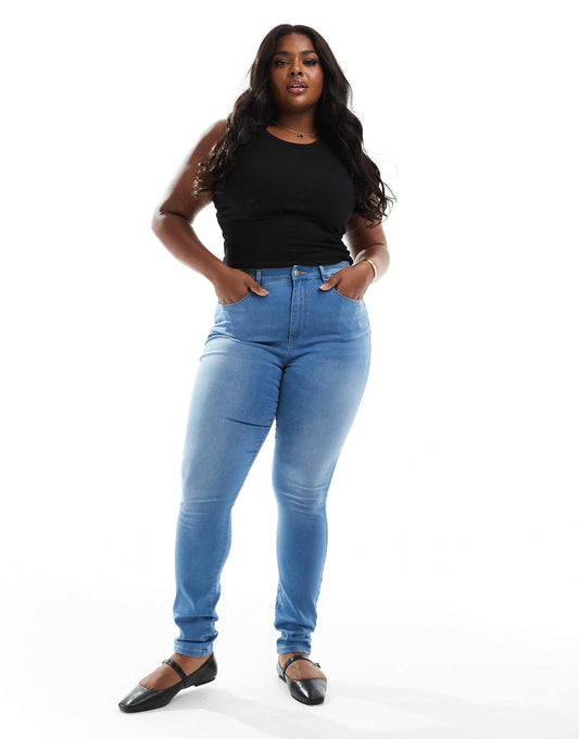 Curve Augusta High Waisted Skinny Jeans