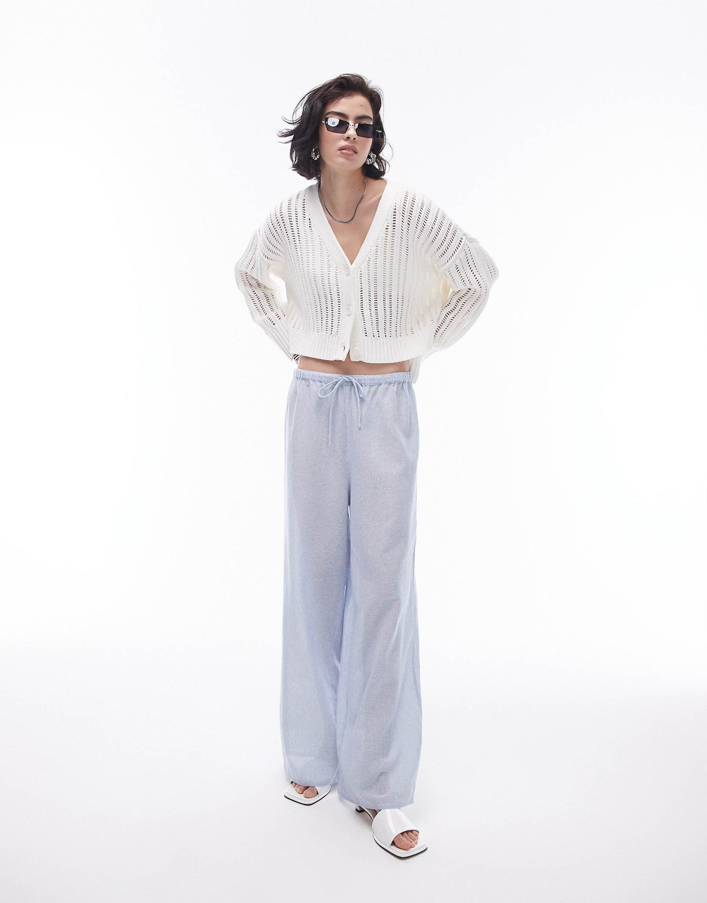 Knitted Open Stitch Cardigan