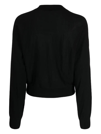 Mock-Neck Knitted Jumper
