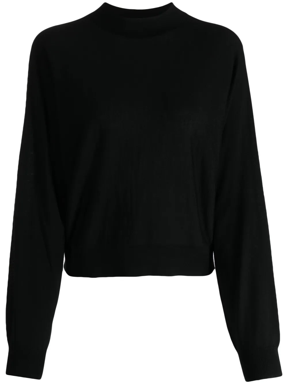 Mock-Neck Knitted Jumper