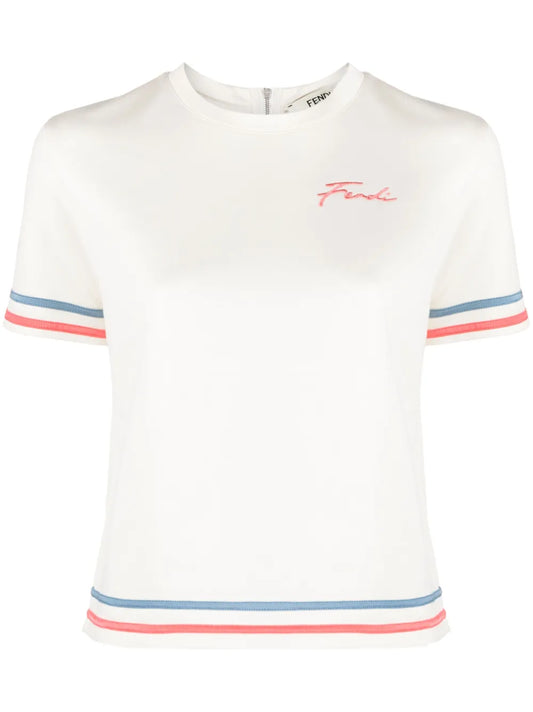 Logo-Embroidered Cotton-Blend T-Shirt