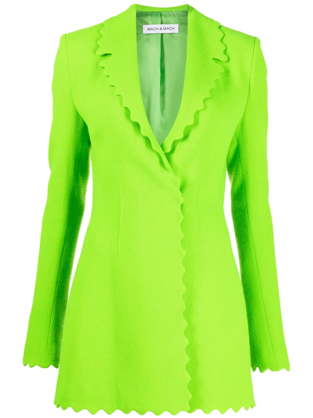 Scallop-Edge Wool Blazer