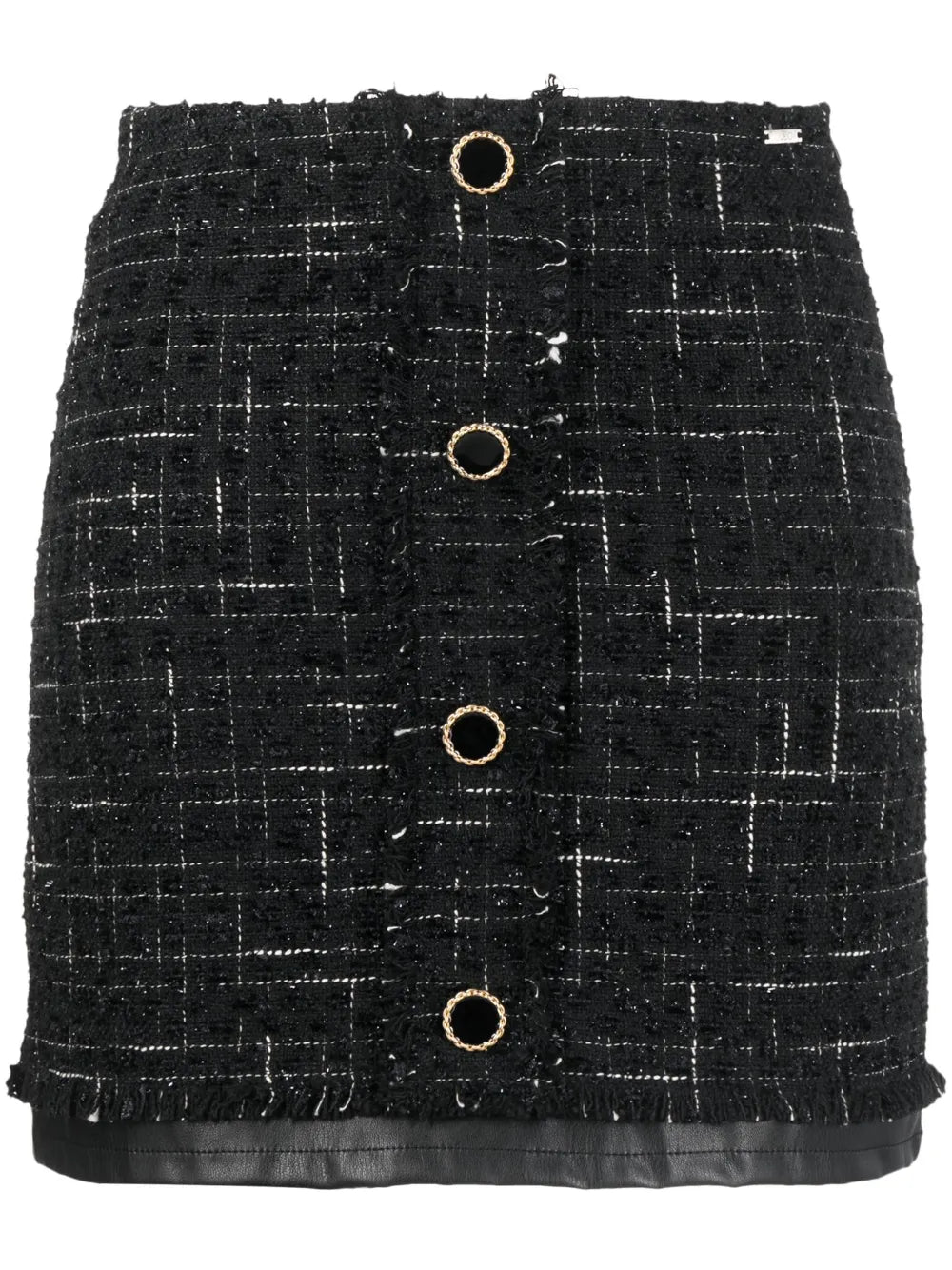 High-Waisted Layered-Design Skirt