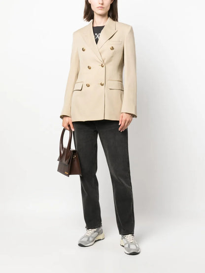 Double-Breasted Virgin Wool Blazer