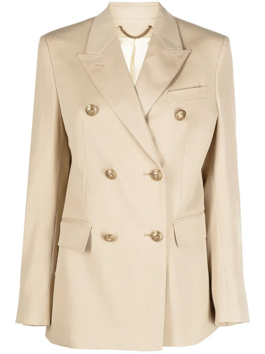 Double-Breasted Virgin Wool Blazer