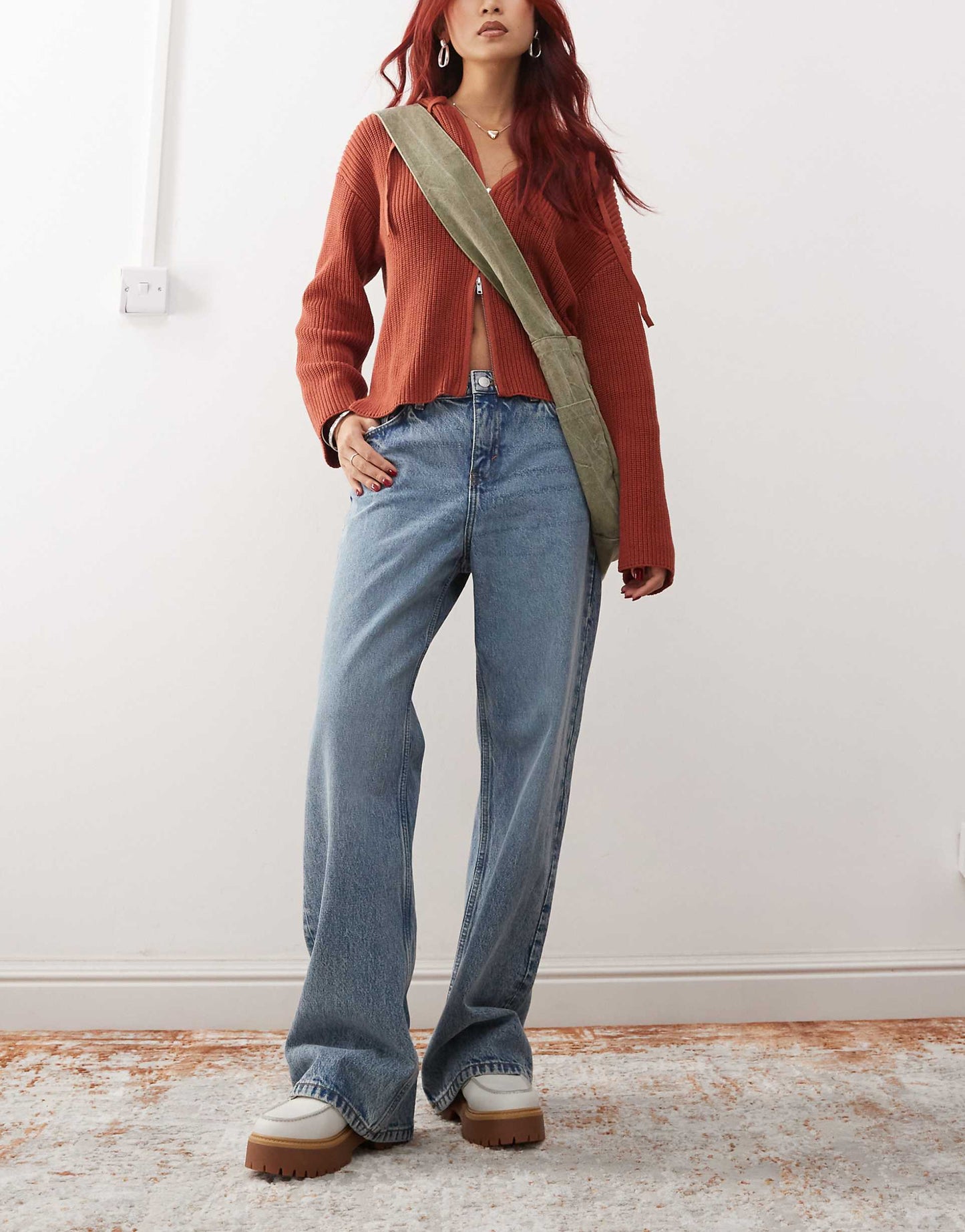 Naoki Low Rise Loose Fit Jeans