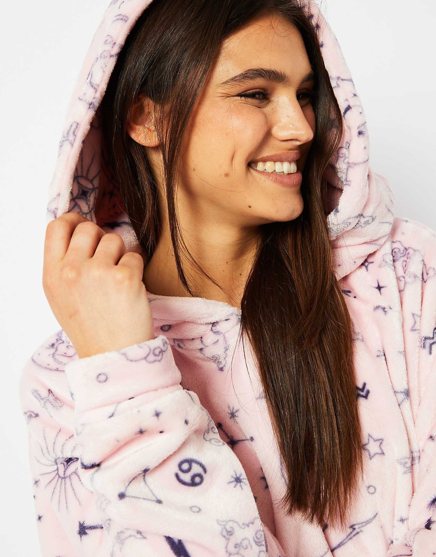 London Zodiac Celestial Fleece Blanket Hoodie