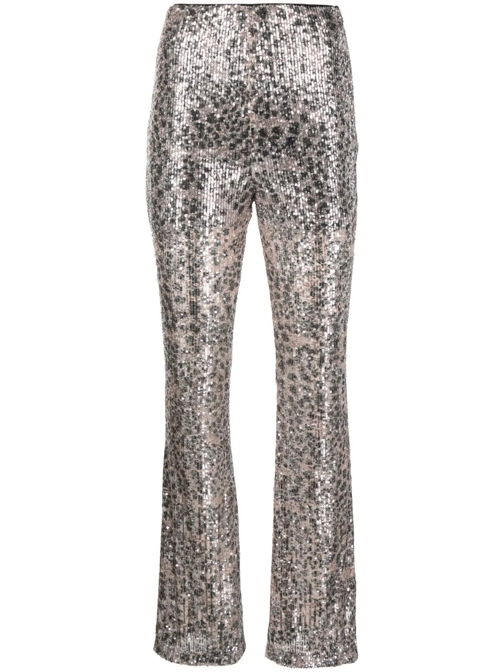 Sequin-Embellished Straight-Leg Trousers