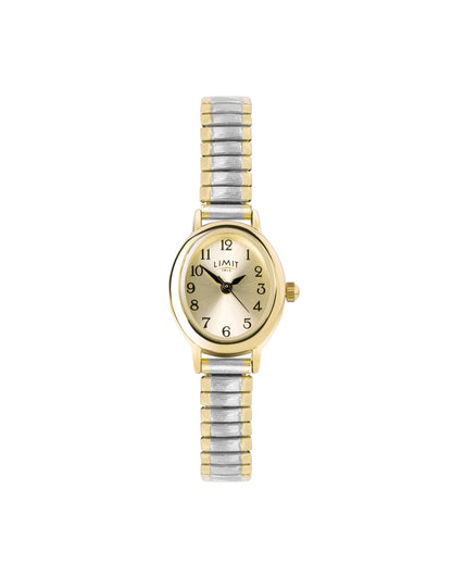 Classic Oval Two Tone Watch