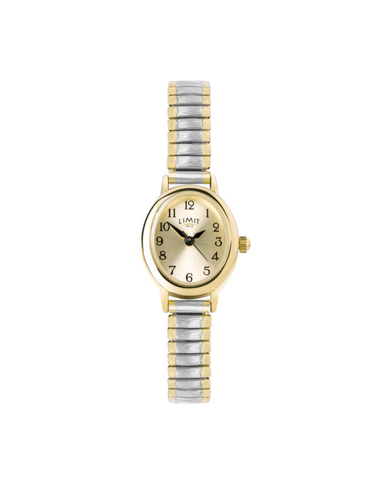 Classic Oval Two Tone Watch