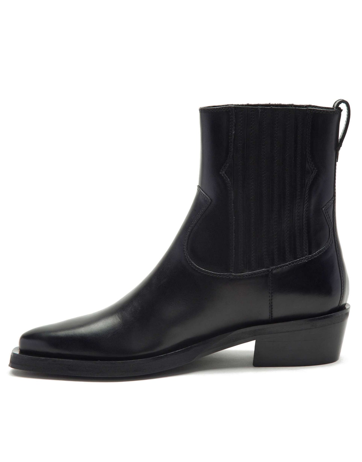 Bromley Western Leather Chelsea High Ankle Boot