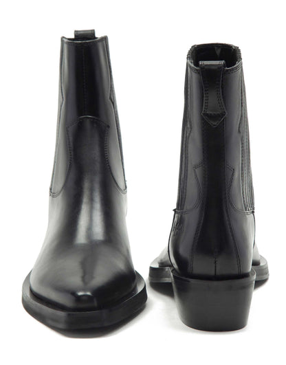 Bromley Western Leather Chelsea High Ankle Boot