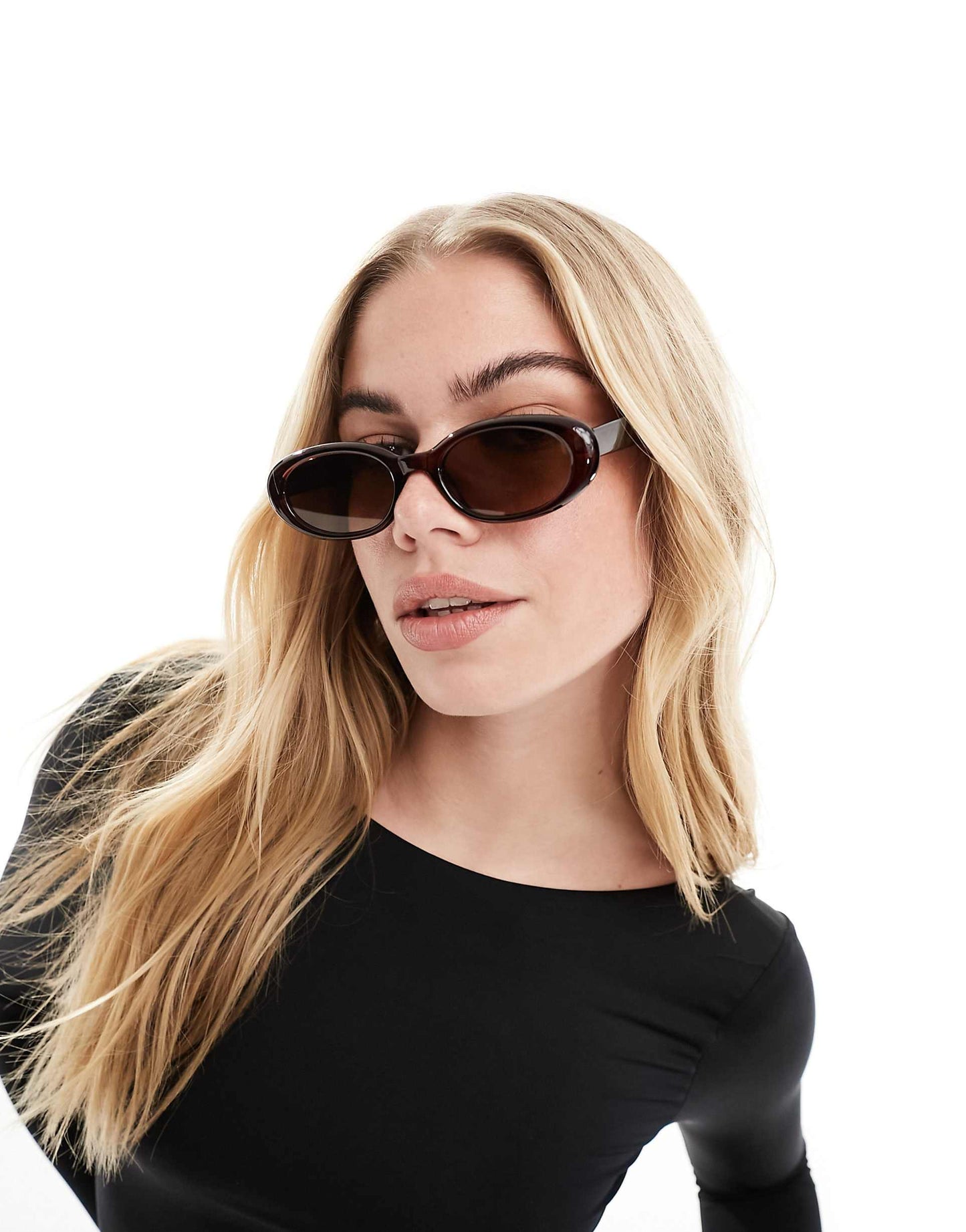 Bevel Oval Sunglasses