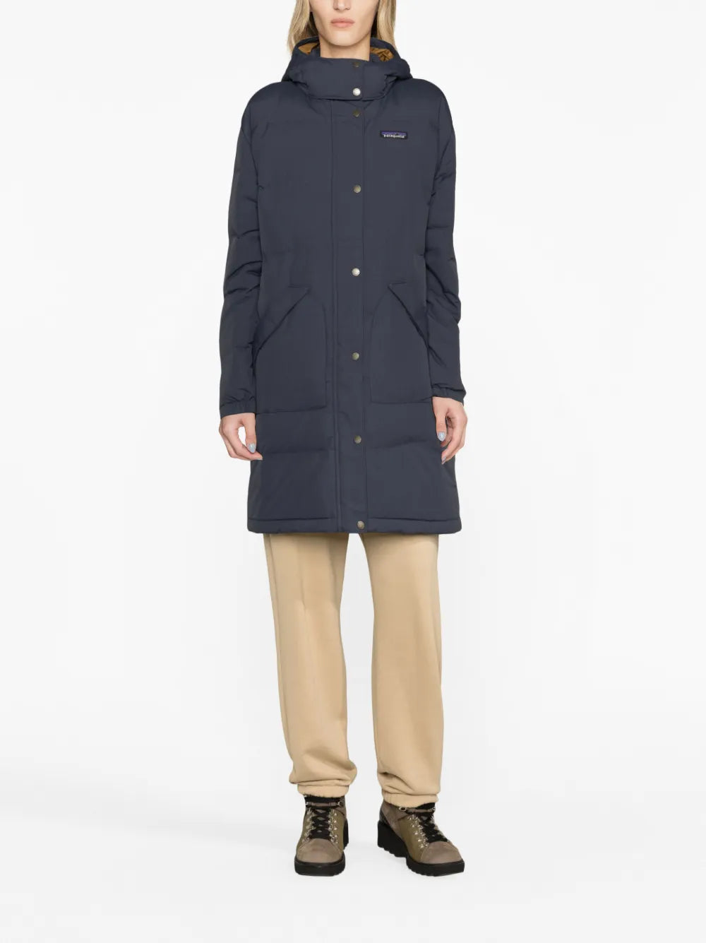 Downdrift Logo-Patch Parka Coat