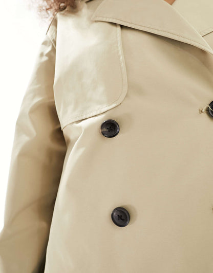 Cropped Trench Coat