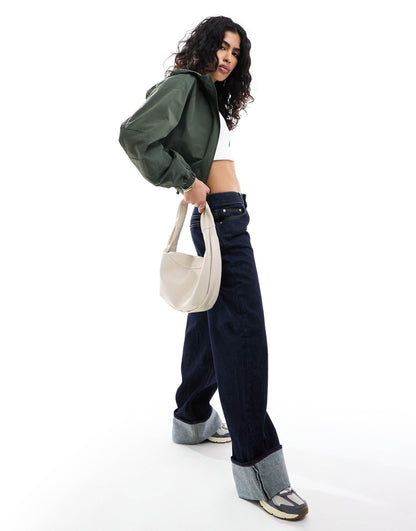 Cropped Hooded Rain Jacket