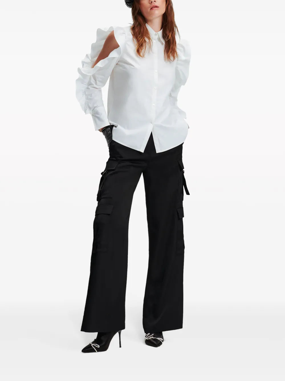 Ruffled Cotton Shirt