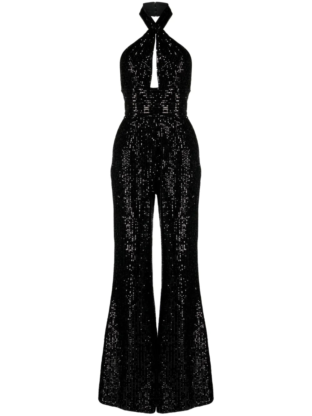 Sequin-Embellished Halterneck Jumpsuit
