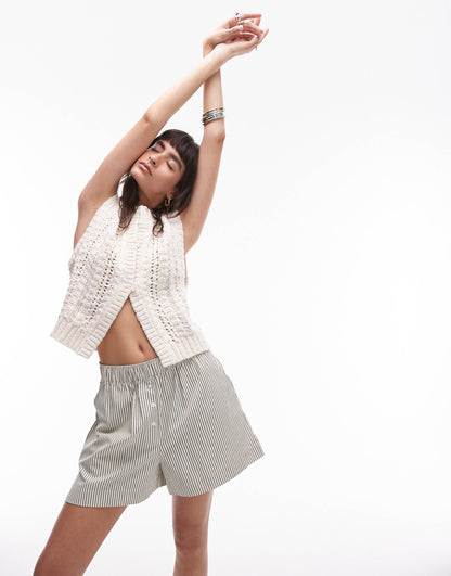 Knitted Stitch Detail Tank