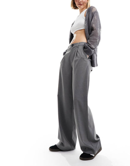 Tailored Wide Leg Dad Trouser