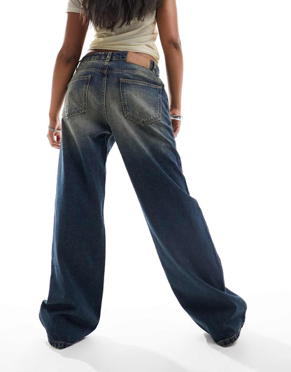 Low Rise Baggy Wide Jean
