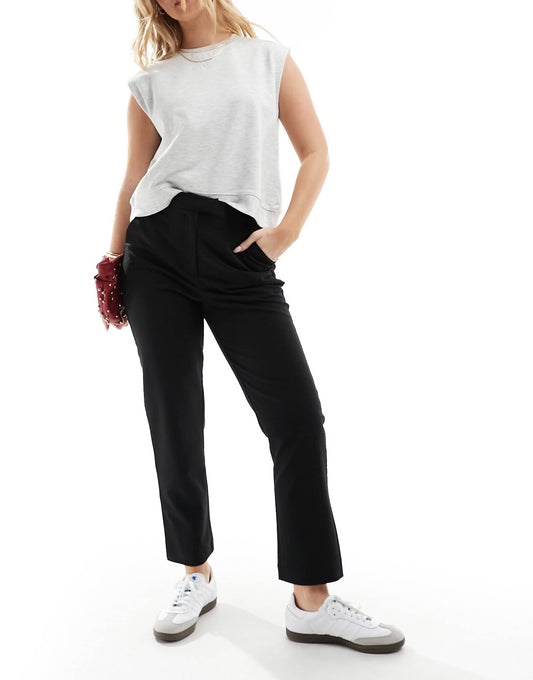 Hourglass Tailored Slim Straight Ankle Length Trousers