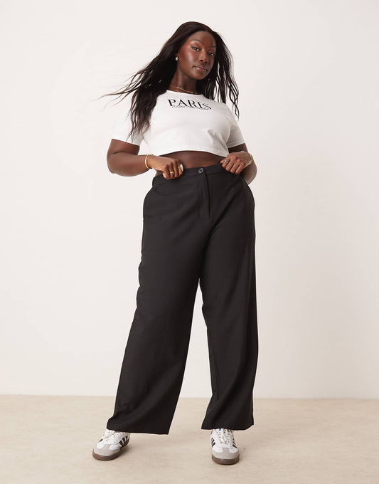 Curve Tailored Relaxed Straight Leg Trousers