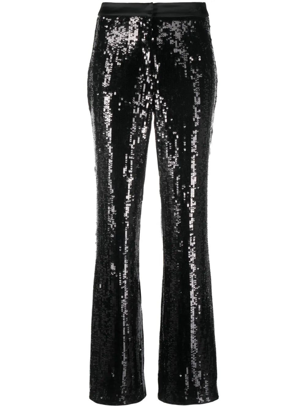 Sequin-Embellished Straight-Leg Trousers