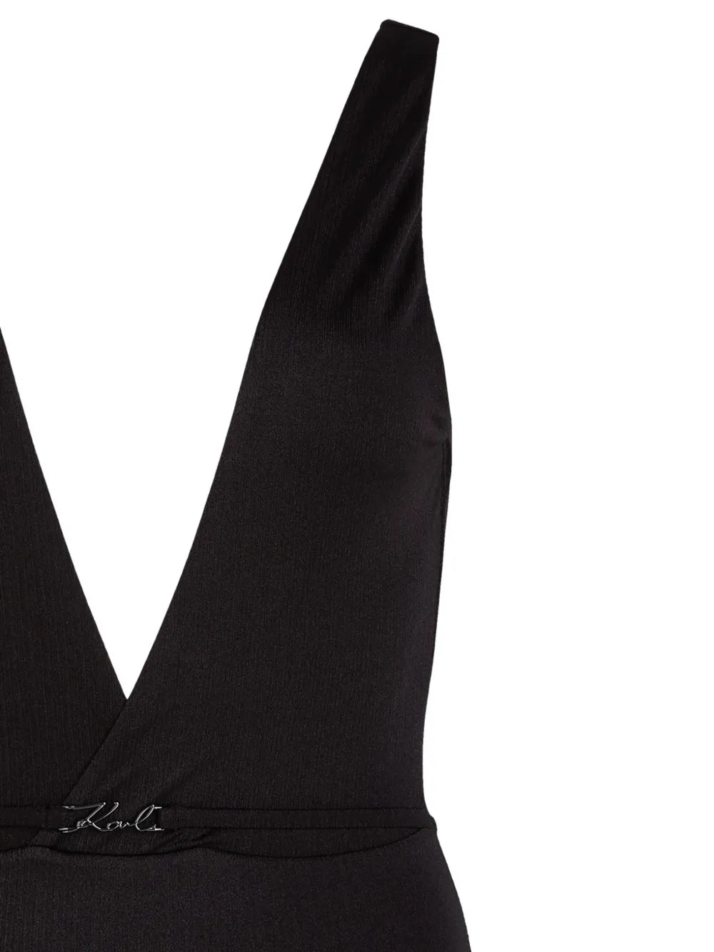 Metallic V-Neck Swimsuit