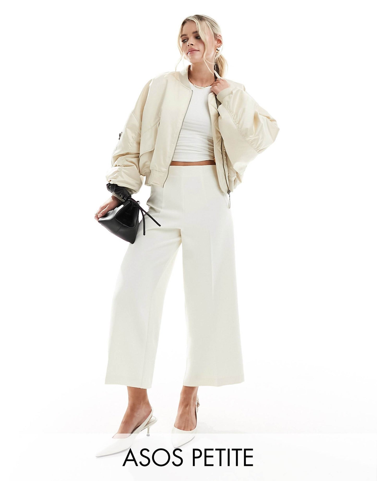 Petite Tailored Culotte Trousers