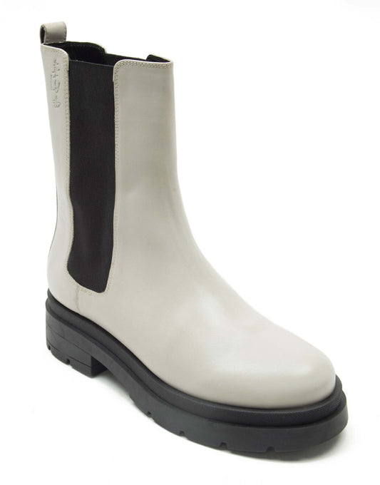 Bank Leather Long Chelsea Boots