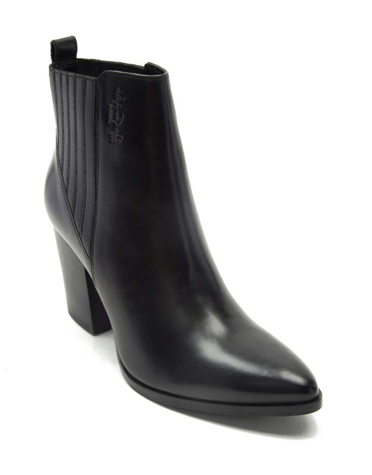 Finsbury High Heel Leather Ankle Boots