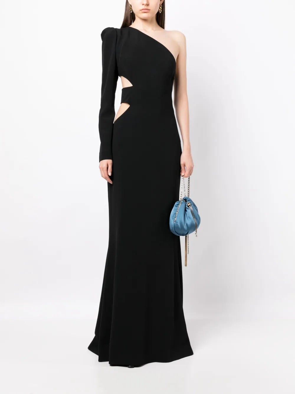One-Shoulder Cut-Out Maxi Dress