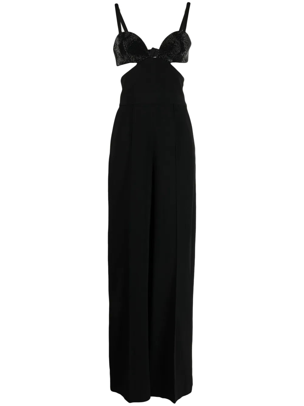 Crystal-Embellished Cut-Out Detailing Jumpsuit