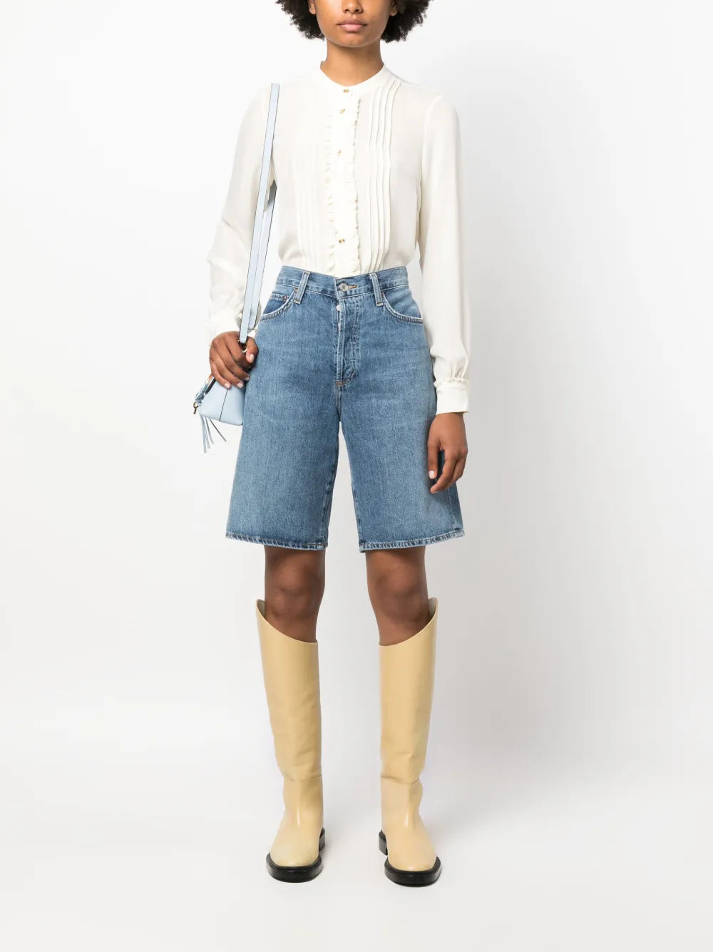 Ruffled Buttoned Shirt