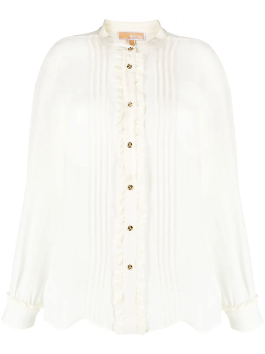 Ruffled Buttoned Shirt