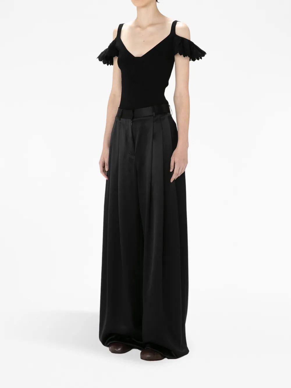 High-Rise Wide-Leg Trousers