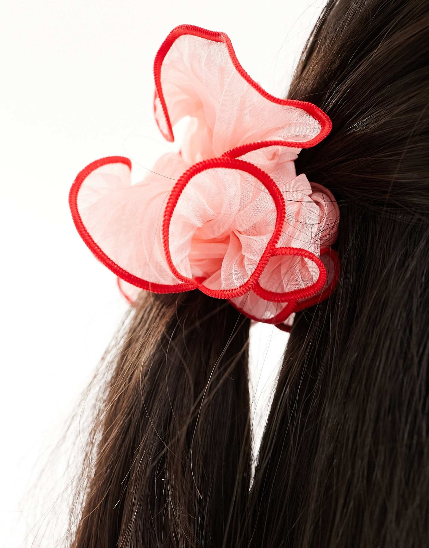 Oversized Scrunchie With Contrast Stitching