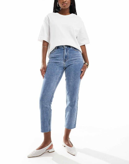 Emily High Waisted Straight Leg Jeans