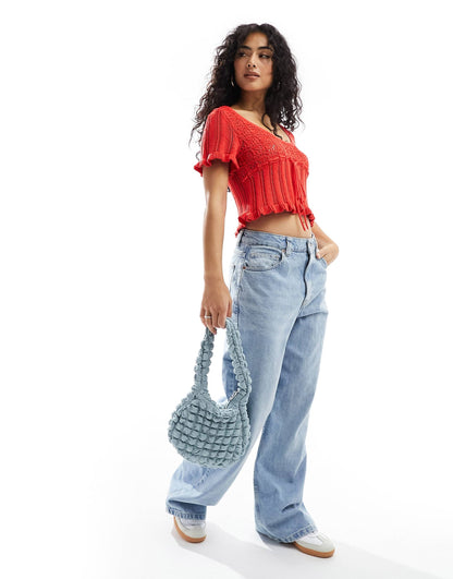 Knitted Milkmaid Top