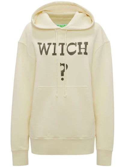 Slogan-Print Cotton Hoodie