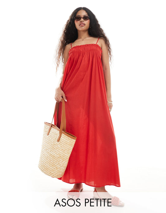 Petite Trapeze Maxi Beach Dress