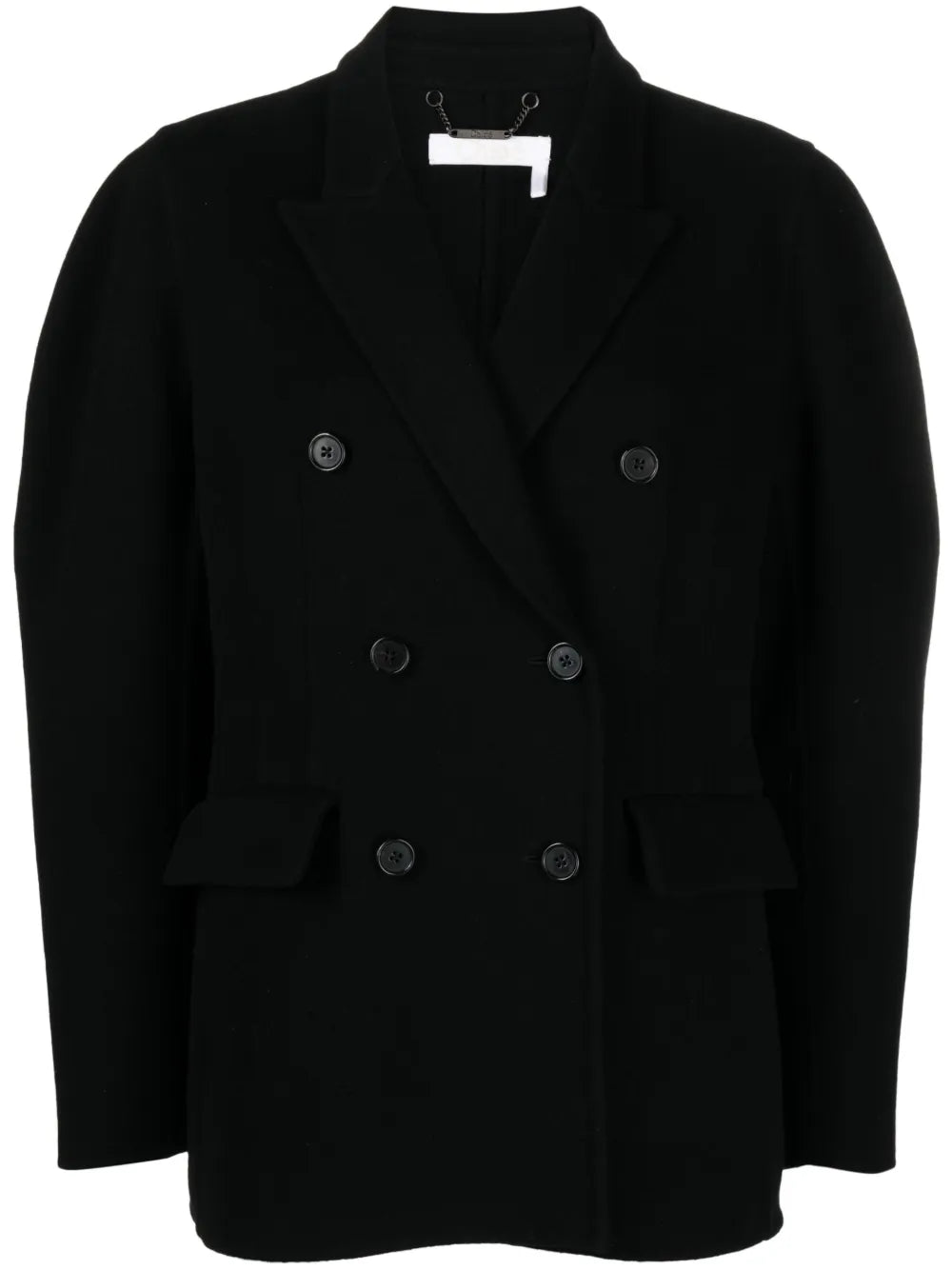 Double-Breasted Wool-Blend Jacket
