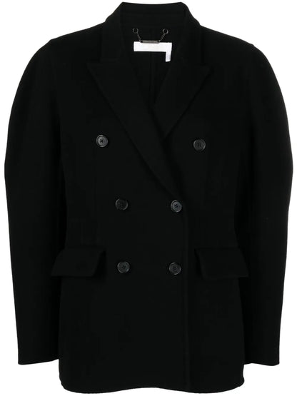 Double-Breasted Wool-Blend Jacket