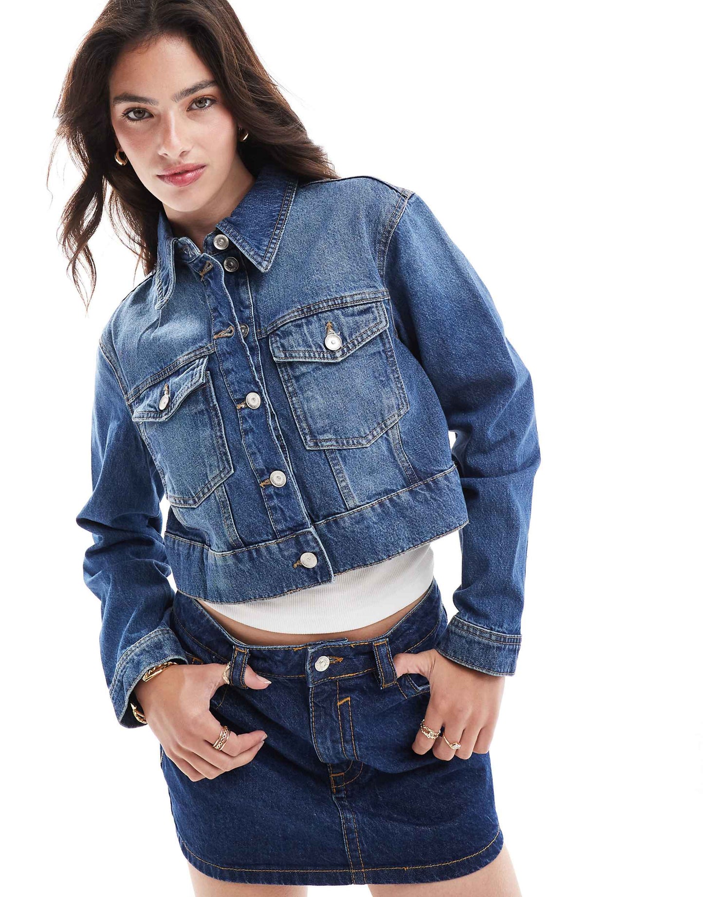 Cropped Denim Jacket