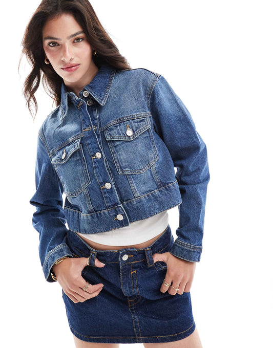 Cropped Denim Jacket