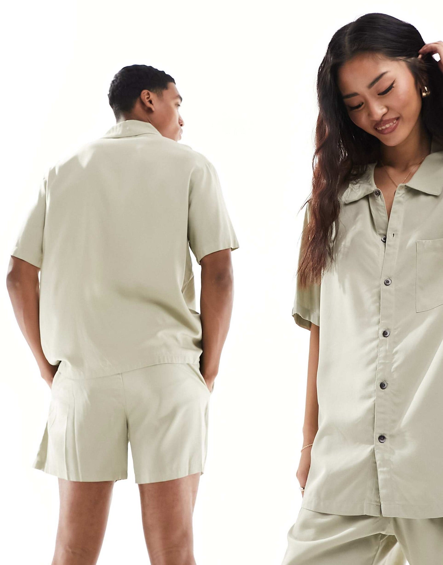 Woven Sleep Shirt And Short Set