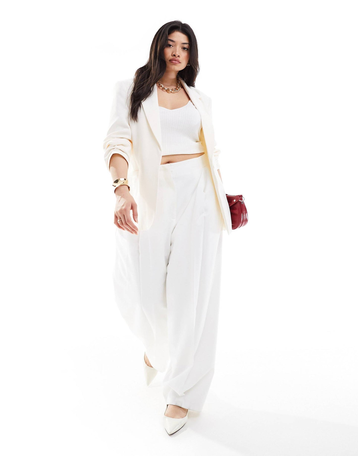 Curve Tailored Belted Blazer