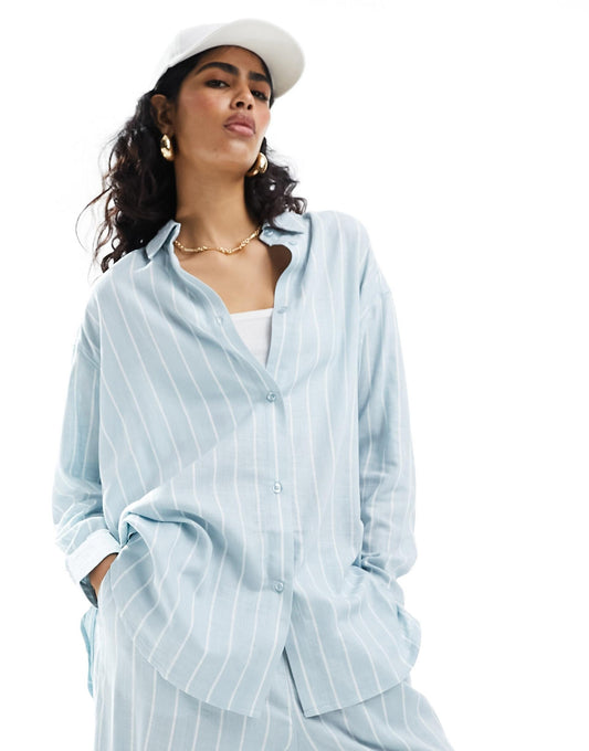 Relaxed Shirt With Linen